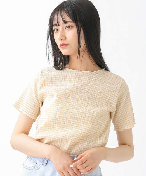 3 3field Trip ギンガムチェック半袖tシャツ