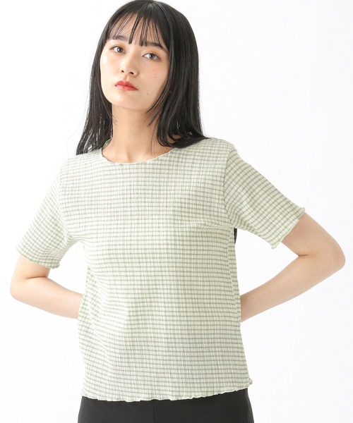 3 3field Trip ギンガムチェック半袖tシャツ
