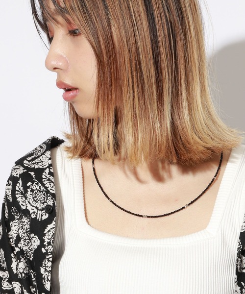 PBLIM（ページボーイリム）の「【PAGEBOYLIM】ビーズネックレス（ネックレス・レディース・ブラック/レッド/ターコイズブルー・FREE）」の5枚目の写真