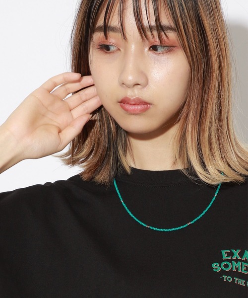 PBLIM（ページボーイリム）の「【PAGEBOYLIM】ビーズネックレス（ネックレス・レディース・ブラック/レッド/ターコイズブルー・FREE）」の6枚目の写真