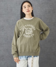 TOBILA（トビラ）の「ビンテージ裏毛ピグメント染めプリントユニセックス（スウェット）」