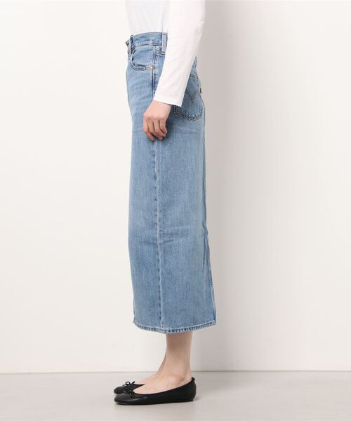 美品 リーバイス フレア デニムスカート ブラック 25inch セール】Levi's/リーバイス 70'S ハイウエストフレアデニム