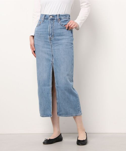 Levi's（リーバイス）の「SLIT FRONT SKIRT ABSOLUTELY FABULOUS（デニムスカート・レディース・ライトインディゴブルー・30inch/28inch/29inch/24inch/25inch/26inch/27inch/23inch）」の15枚目の写真