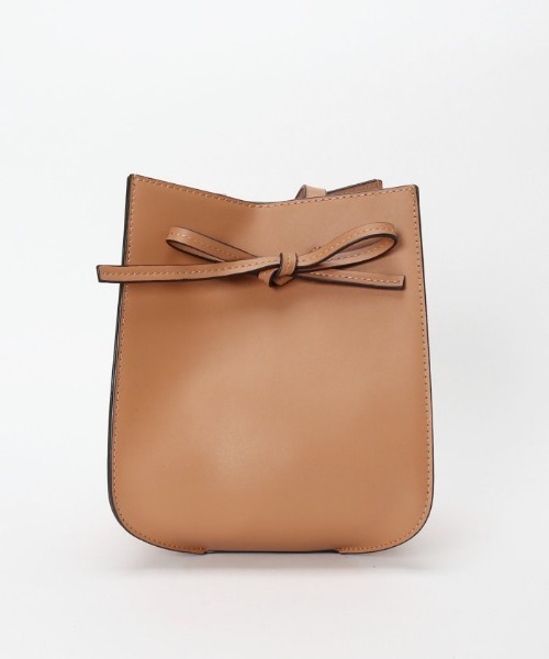 Simplicite(サンプリシテ)の「スクエアリボンショルダーBAG(ショルダーバッグ・レディース・ベージュ・FREE)」の2枚目の写真