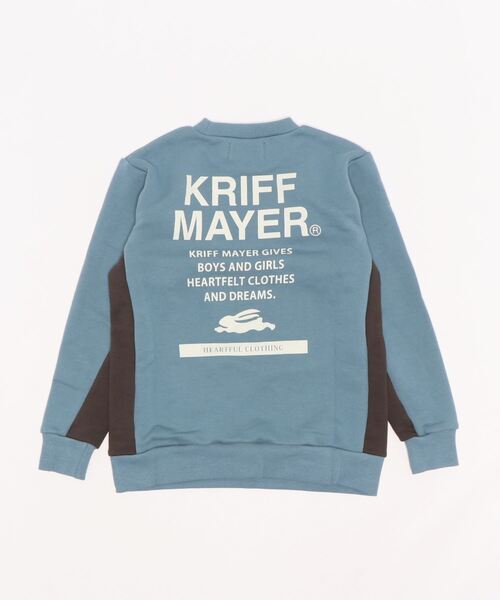 KRIFF MAYER Kid's Collection(クリフメイヤーキッズコレクション)の「WEB限定脇切替ロゴスウェット(スウェット・キッズ・グレー/カラフル/チャコール/ブルー・170/120/130/160/140/150)」の16枚目の写真