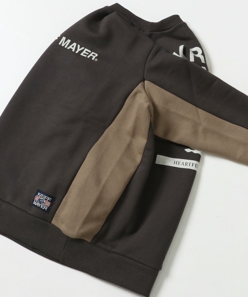 KRIFF MAYER Kid's Collection(クリフメイヤーキッズコレクション)の「WEB限定脇切替ロゴスウェット(スウェット・キッズ・グレー/カラフル/チャコール/ブルー・170/120/130/160/140/150)」の8枚目の写真
