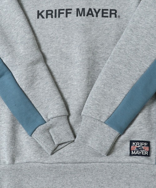 KRIFF MAYER Kid's Collection(クリフメイヤーキッズコレクション)の「WEB限定脇切替ロゴスウェット(スウェット・キッズ・グレー/カラフル/チャコール/ブルー・170/120/130/160/140/150)」の13枚目の写真