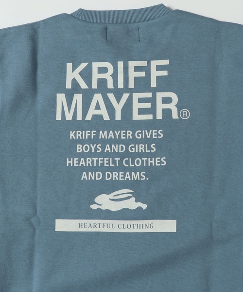KRIFF MAYER Kid's Collection(クリフメイヤーキッズコレクション)の「WEB限定脇切替ロゴスウェット(スウェット・キッズ・グレー/カラフル/チャコール/ブルー・170/120/130/160/140/150)」の10枚目の写真