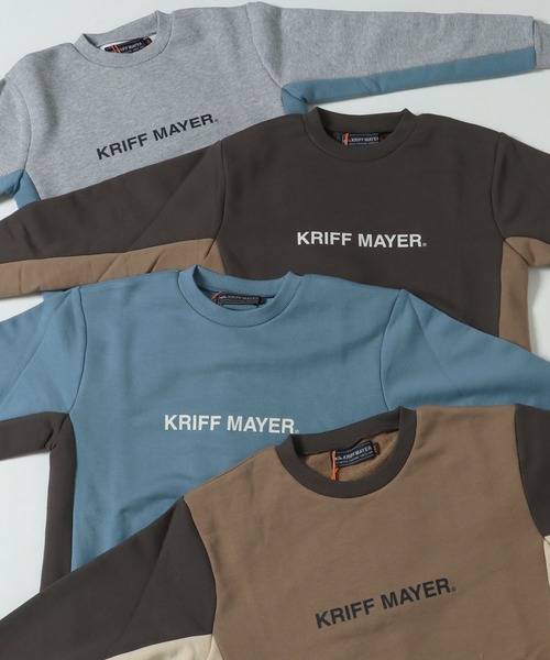 KRIFF MAYER Kid's Collection(クリフメイヤーキッズコレクション)の「WEB限定脇切替ロゴスウェット(スウェット・キッズ・グレー/カラフル/チャコール/ブルー・170/120/130/160/140/150)」の15枚目の写真