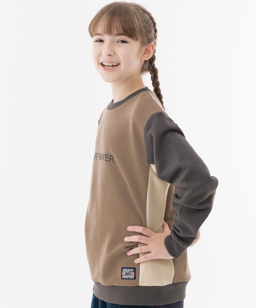 KRIFF MAYER Kid's Collection(クリフメイヤーキッズコレクション)の「WEB限定脇切替ロゴスウェット(スウェット・キッズ・グレー/カラフル/チャコール/ブルー・170/120/130/160/140/150)」の18枚目の写真