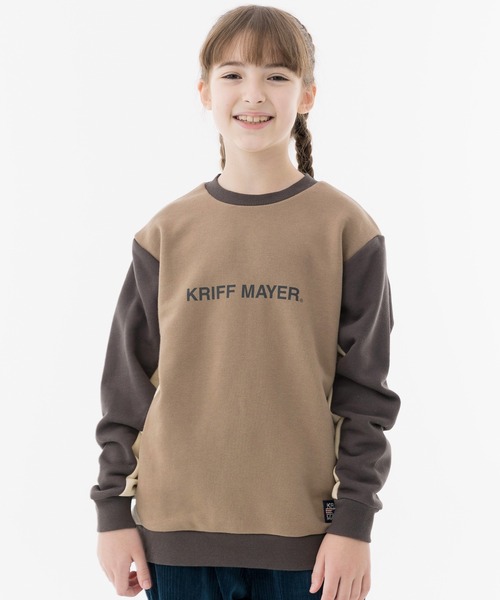 KRIFF MAYER Kid's Collection(クリフメイヤーキッズコレクション)の「WEB限定脇切替ロゴスウェット(スウェット・キッズ・グレー/カラフル/チャコール/ブルー・170/120/130/160/140/150)」の17枚目の写真