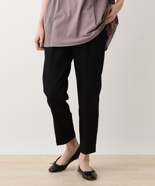 DRESKIP（ドレスキップ）の「◆フルストレッチテ－パ－ドパンツ（その他パンツ・レディース・ブラック/カーキ/サンドベージュ/ワインレッド・02/03/04）」の2枚目の写真