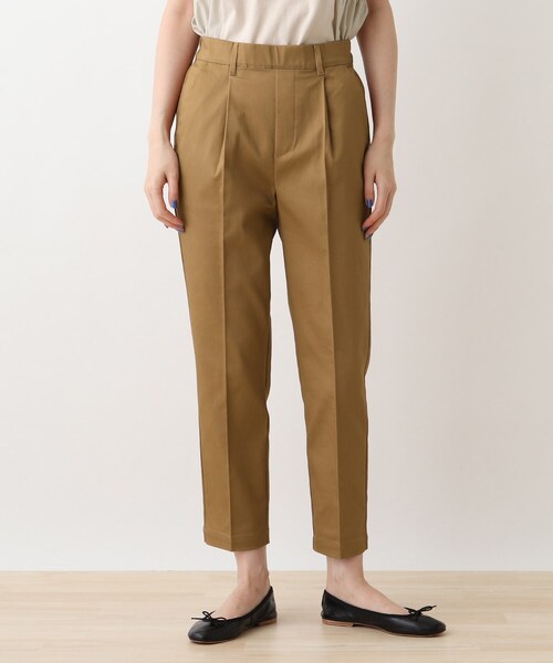 DRESKIP（ドレスキップ）の「◆フルストレッチテ－パ－ドパンツ（その他パンツ・レディース・ブラック/カーキ/サンドベージュ/ワインレッド・02/03/04）」の7枚目の写真