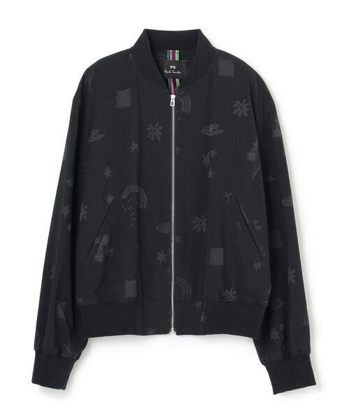 Paul Smith（ポールスミス）の「【洗える・セットアップ対応】ドゥードゥルジャガード ブルゾン（ブルゾン・レディース・ネイビー系・40/38/42/44L/46L/48L）」の2枚目の写真