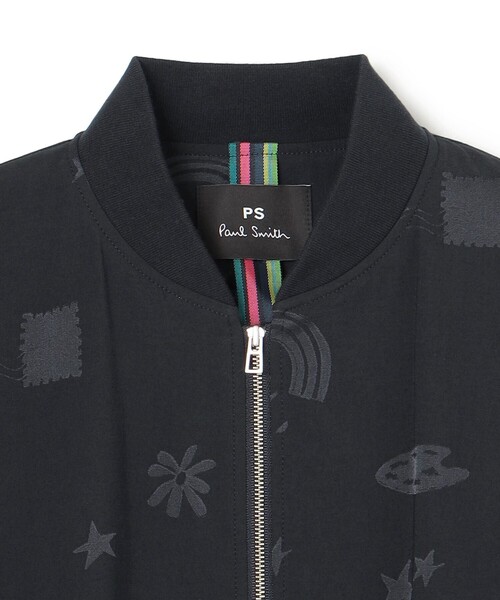 Paul Smith（ポールスミス）の「【洗える・セットアップ対応】ドゥードゥルジャガード ブルゾン（ブルゾン・レディース・ネイビー系・40/38/42/44L/46L/48L）」の4枚目の写真