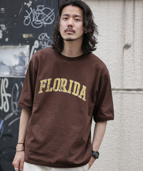 URBAN RESEARCH Sonny Label（アーバンリサーチサニーレーベル）の「ロゴプリントヘビーTシャツ（Tシャツ/カットソー・メンズ・ブラウン/グレー/グリーン・MEDIUM/LARGE）」の3枚目の写真