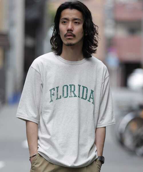 URBAN RESEARCH Sonny Label（アーバンリサーチサニーレーベル）の「ロゴプリントヘビーTシャツ（Tシャツ/カットソー・メンズ・ブラウン/グレー/グリーン・MEDIUM/LARGE）」の2枚目の写真