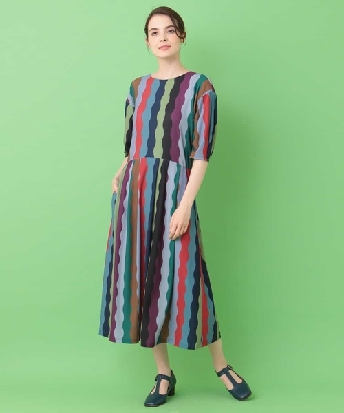 セール Sacudir ストライプワンピース ワンピース Jocomomola ホコモモラ のファッション通販 Zozotown