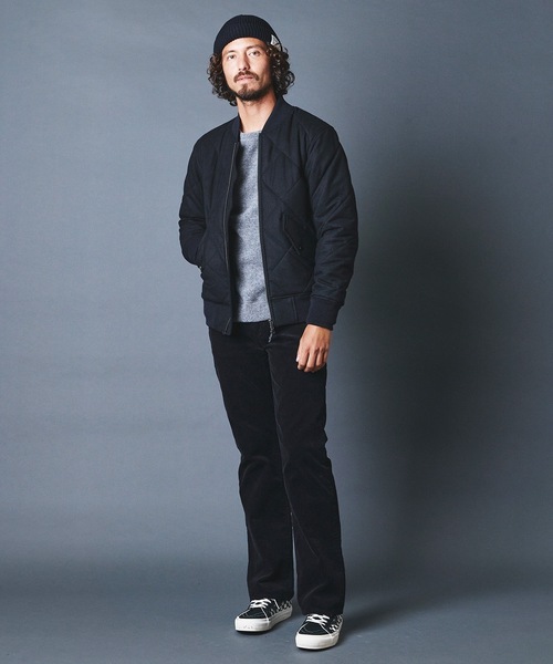 Magine（マージン）の「CASHMERE CLASSICAL TWEED QUILTING THINSULATE MA-1 カシミヤ クラシカルツイード キルティング MA-1（MA-1・メンズ・チャコールグレー/ブラック/グレー・44/46/48）」の19枚目の写真