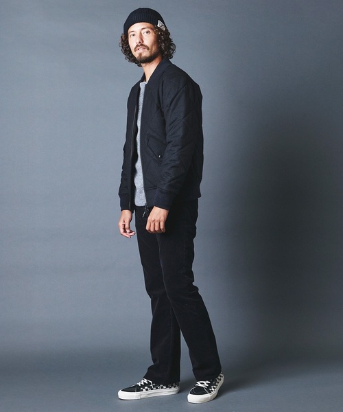 Magine（マージン）の「CASHMERE CLASSICAL TWEED QUILTING THINSULATE MA-1 カシミヤ クラシカルツイード キルティング MA-1（MA-1・メンズ・チャコールグレー/ブラック/グレー・44/46/48）」の10枚目の写真