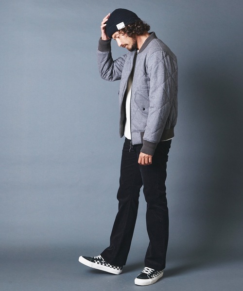 Magine（マージン）の「CASHMERE CLASSICAL TWEED QUILTING THINSULATE MA-1 カシミヤ クラシカルツイード キルティング MA-1（MA-1・メンズ・チャコールグレー/ブラック/グレー・44/46/48）」の16枚目の写真