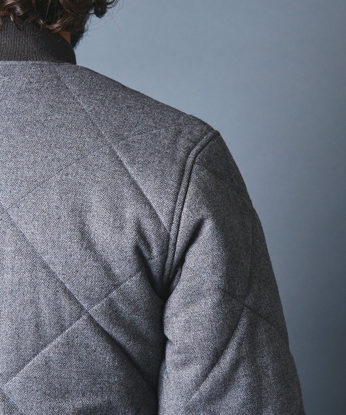 Magine（マージン）の「CASHMERE CLASSICAL TWEED QUILTING THINSULATE MA-1 カシミヤ クラシカルツイード キルティング MA-1（MA-1・メンズ・チャコールグレー/ブラック/グレー・44/46/48）」の21枚目の写真