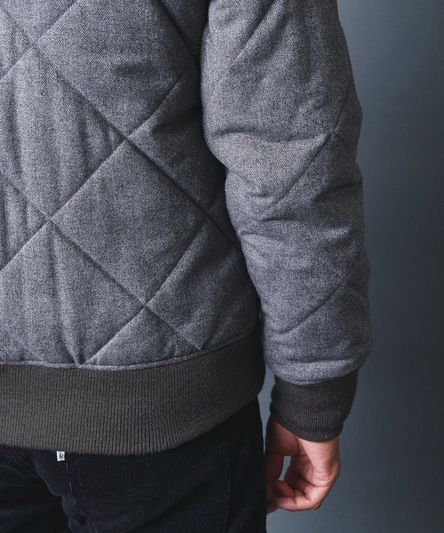 Magine（マージン）の「CASHMERE CLASSICAL TWEED QUILTING THINSULATE MA-1 カシミヤ クラシカルツイード キルティング MA-1（MA-1・メンズ・チャコールグレー/ブラック/グレー・44/46/48）」の17枚目の写真