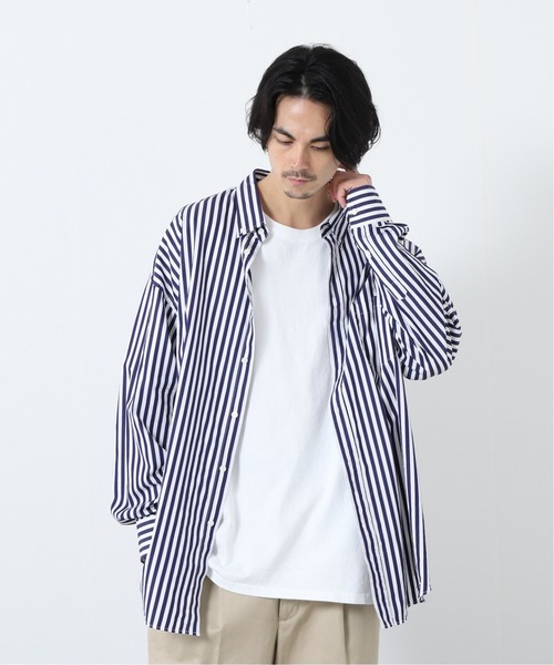 JOURNAL STANDARD（ジャーナルスタンダード）の「【TRISECT 2】【THOMAS MAISON / トーマスメイソン】FAT ボタンダウン シャツ（シャツ/ブラウス・メンズ・ホワイト/ネイビー/クリアブルー/ブラック系その他/ベージュ系その他・SMALL/MEDIUM/LARGE）」の5枚目の写真