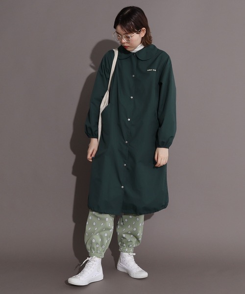I am I in fact...（アイアムアイインファクト）の「ナイロンタッサー ラウンドカラーコーチコート（その他アウター・レディース・グリーン/レッド/ブラック・FREE）」の18枚目の写真