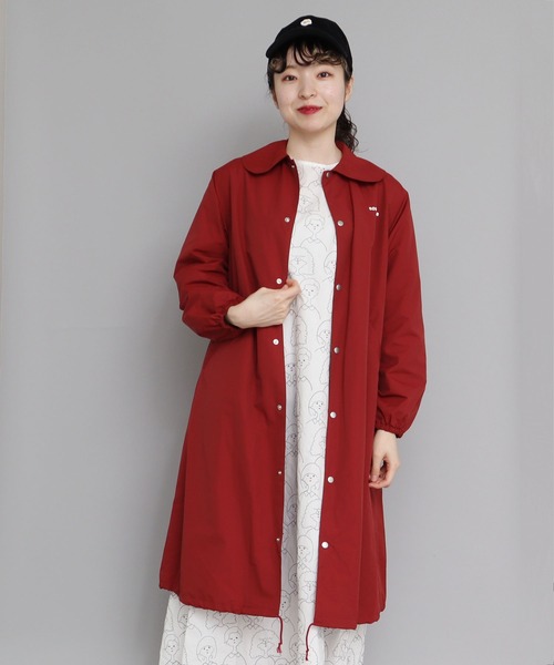 I am I in fact...（アイアムアイインファクト）の「ナイロンタッサー ラウンドカラーコーチコート（その他アウター・レディース・グリーン/レッド/ブラック・FREE）」の6枚目の写真