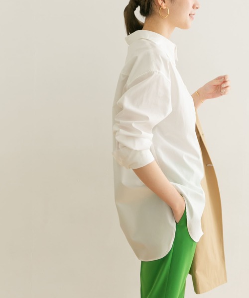 URBAN RESEARCH(アーバンリサーチ)の「ロングカフスシャツ(シャツ/ブラウス・レディース・オフホワイト/ストライプ・FREE)」の7枚目の写真