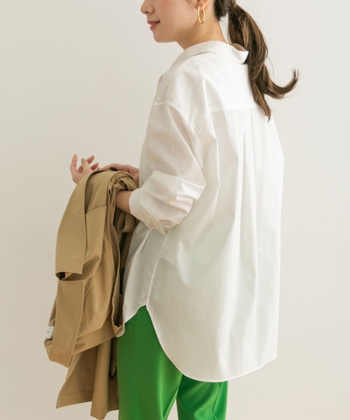 URBAN RESEARCH(アーバンリサーチ)の「ロングカフスシャツ(シャツ/ブラウス・レディース・オフホワイト/ストライプ・FREE)」の9枚目の写真