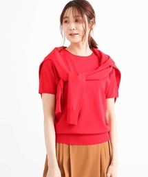 MK MICHEL KLEIN | 【洗える】ショート丈カラーニットアンサンブル(ニット/セーター)