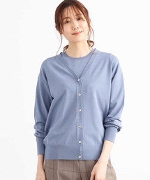 MK MICHEL KLEIN | 【洗える】ショート丈カラーニットアンサンブル(ニット/セーター)