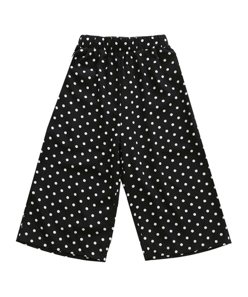 antiqua（アンティカ）の「ドットストレートパンツ（その他パンツ・キッズ・ブラック・4/6/3/5）」の2枚目の写真