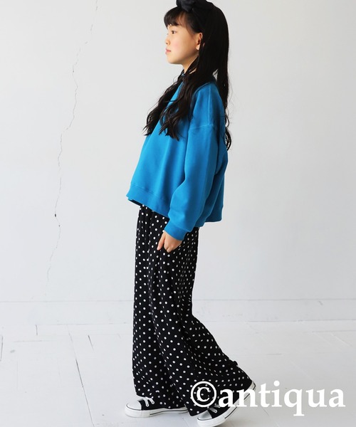 antiqua（アンティカ）の「ドットストレートパンツ（その他パンツ・キッズ・ブラック・4/6/3/5）」の16枚目の写真