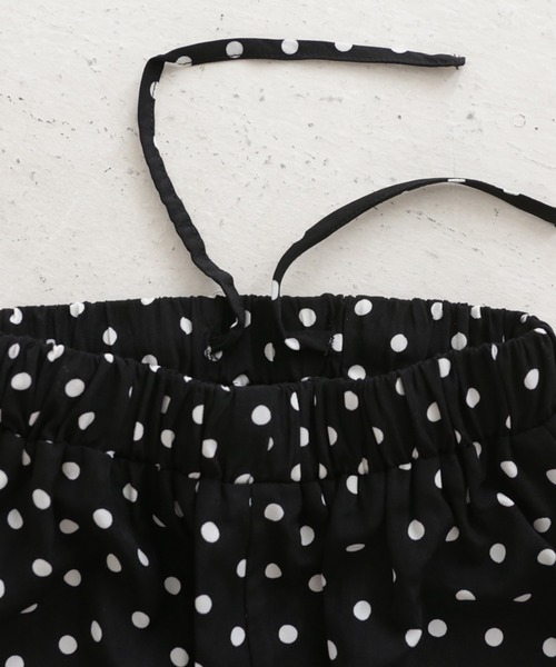 antiqua（アンティカ）の「ドットストレートパンツ（その他パンツ・キッズ・ブラック・4/6/3/5）」の4枚目の写真