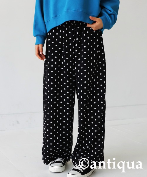 antiqua（アンティカ）の「ドットストレートパンツ（その他パンツ・キッズ・ブラック・4/6/3/5）」の18枚目の写真