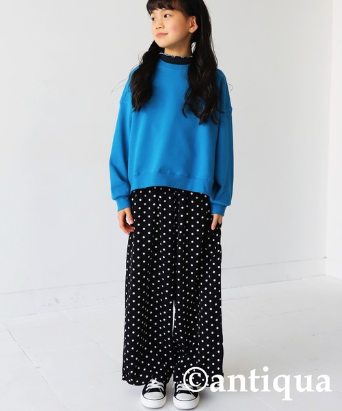 antiqua（アンティカ）の「ドットストレートパンツ（その他パンツ・キッズ・ブラック・4/6/3/5）」の19枚目の写真