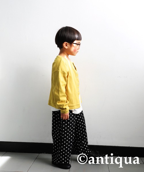 antiqua（アンティカ）の「ドットストレートパンツ（その他パンツ・キッズ・ブラック・4/6/3/5）」の20枚目の写真