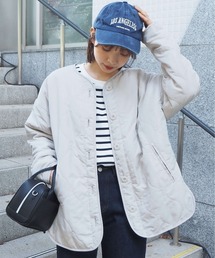 tiptop | 【web限定Lサイズ・限定カラーあり】キルティングリバーシブルブルゾン(ノーカラージャケット)