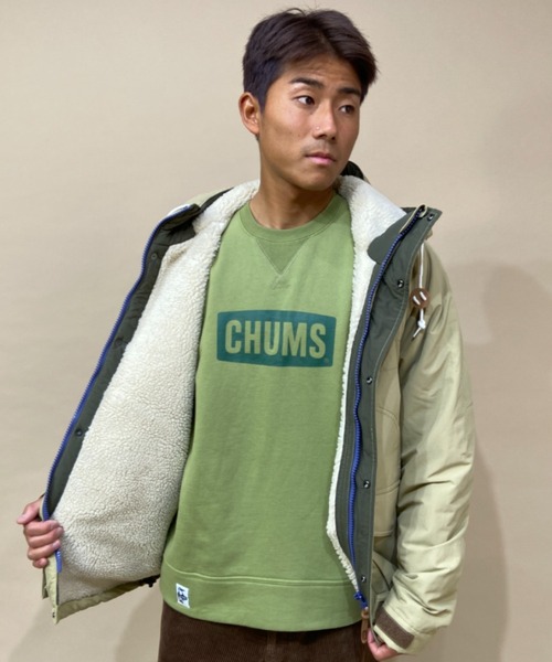CHUMS(チャムス)の「【オンライン限定】CHUMS/チャムス ボアジャケット CH04-1275(マウンテンパーカー・メンズ・ブラック/ベージュ/カーキ/マルチ・M/L/XL)」の11枚目の写真