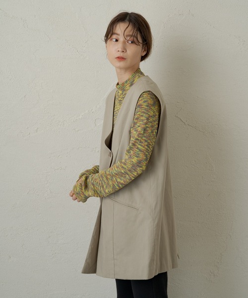 Kastane（カスタネ）の「ループヤーンカラーミックスニット（ニット/セーター・レディース・パープル/イエロー・FREE）」の19枚目の写真