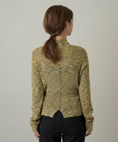 Kastane（カスタネ）の「ループヤーンカラーミックスニット（ニット/セーター・レディース・パープル/イエロー・FREE）」の12枚目の写真