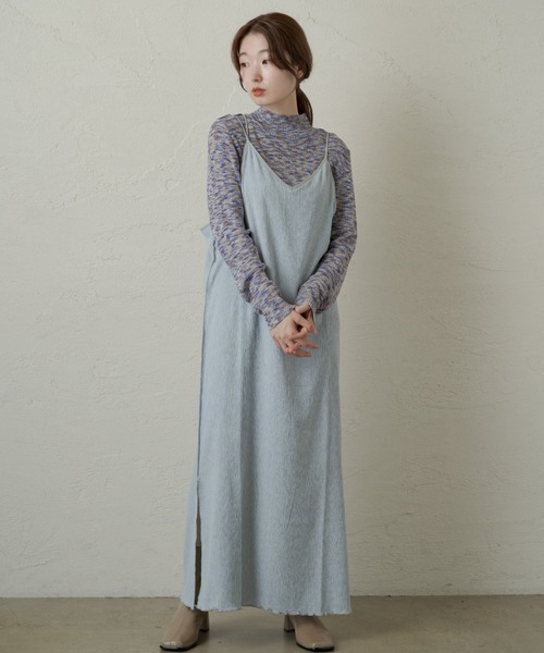 Kastane（カスタネ）の「ループヤーンカラーミックスニット（ニット/セーター・レディース・パープル/イエロー・FREE）」の15枚目の写真