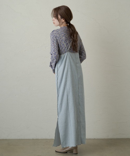 Kastane（カスタネ）の「ループヤーンカラーミックスニット（ニット/セーター・レディース・パープル/イエロー・FREE）」の20枚目の写真