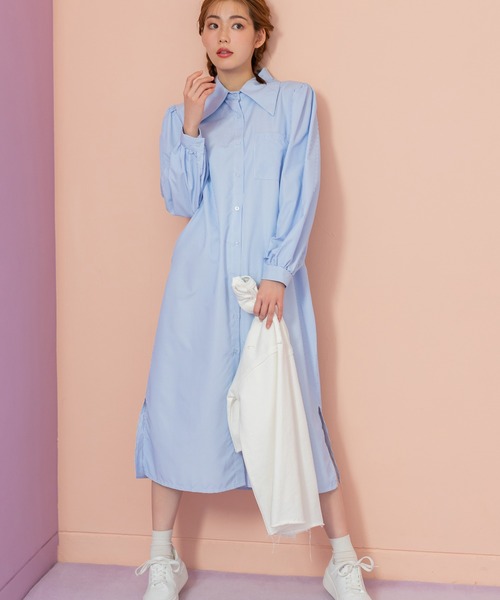 セール ぽわん袖ストライプシャツワンピース ワンピース Fifth Calin フィフスカラン のファッション通販 Zozotown