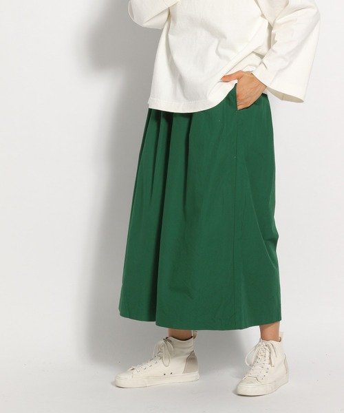 ichi（イチ）の「【ichi(イチ)】コットンガウチョパンツ（その他パンツ・レディース・ブラック/ベージュ/グリーン・FREE）」の3枚目の写真