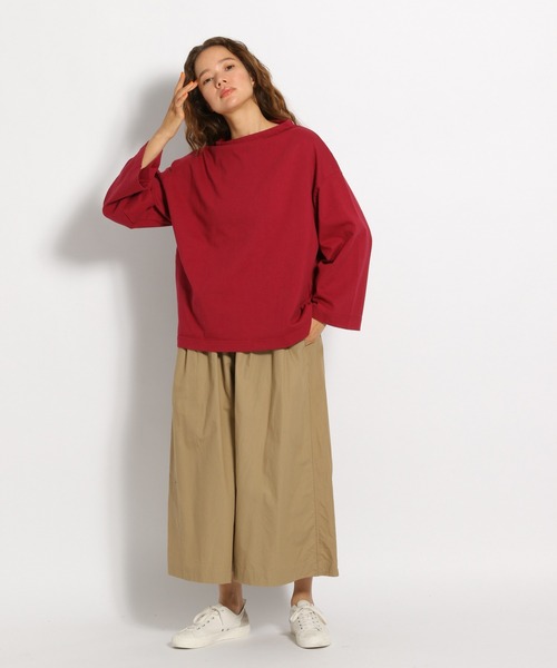 ichi（イチ）の「【ichi(イチ)】コットンガウチョパンツ（その他パンツ・レディース・ブラック/ベージュ/グリーン・FREE）」の5枚目の写真