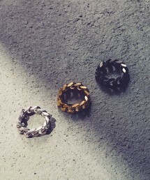 and cloud（アンドクラウド）の「Curb Chain Cutting Ring（リング）」